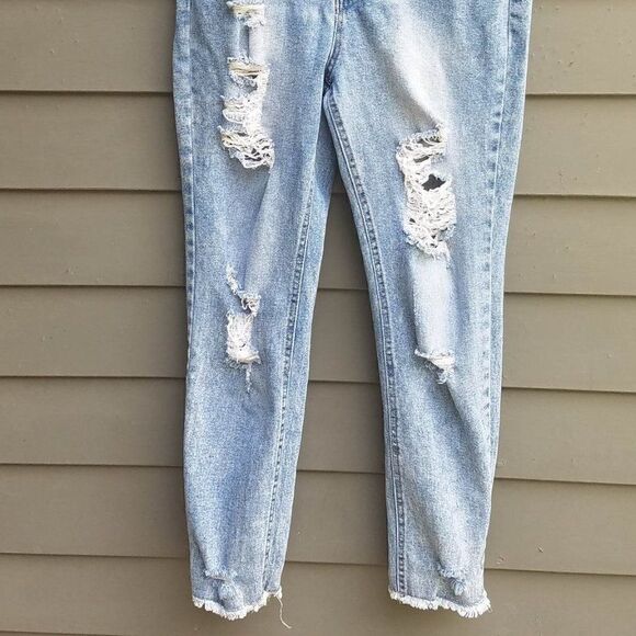 Tinseltown Distressed Jeans with frayed bottoms size 13 - Picture 2 of 15